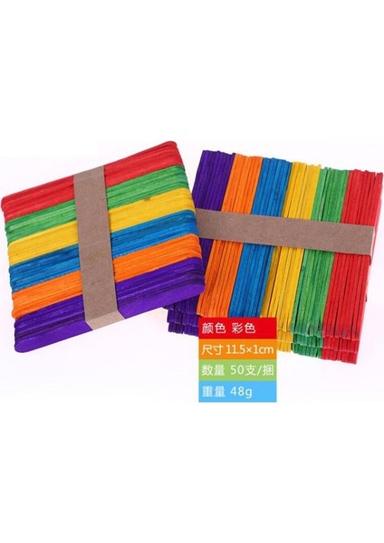 11.5x1 cm 50 Adet/grup Ahşap El Sanatları Dondurma Çubukları Pop Dondurma Çubukları Doğal Ahşap Kek Araçları Dıy Çocuk Işi Sanat El Sanatları Oyuncaklar Buz Kalıbı (Yurt Dışından)