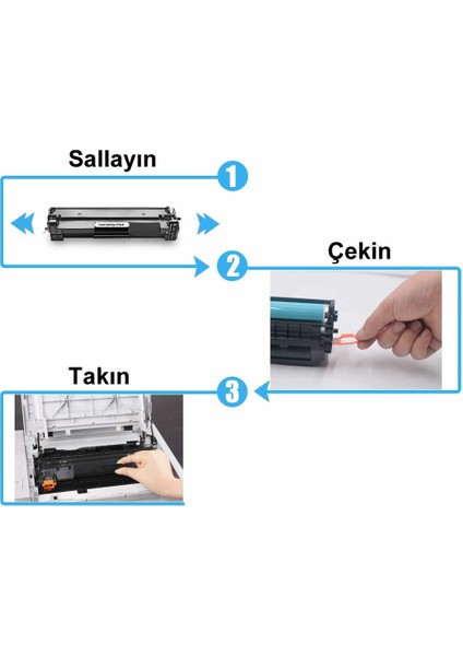 Canon CRG-071H Siyah Muadil Toner Çipsiz fırsatları