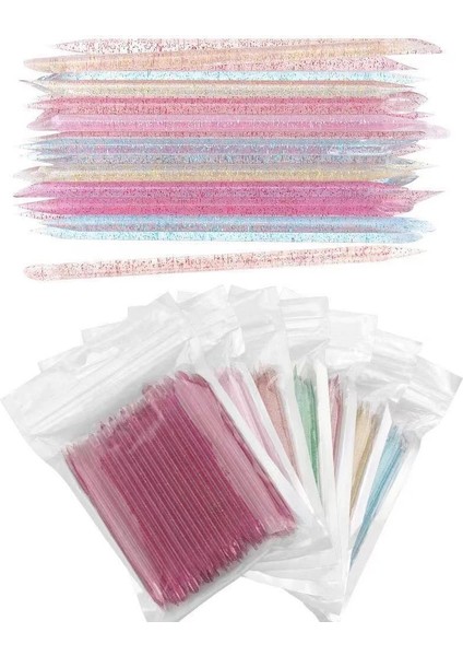 TR041-5 50/paket Profesyonel Tırnak Süsleyen Aracı 9.5x0.4 cm Çift Başlı Boncuk Taşlar Çiviler Seçici Tırnak Eti Itici Toplama Noktası Matkap 7 Renk (Yurt Dışından) fiyatları