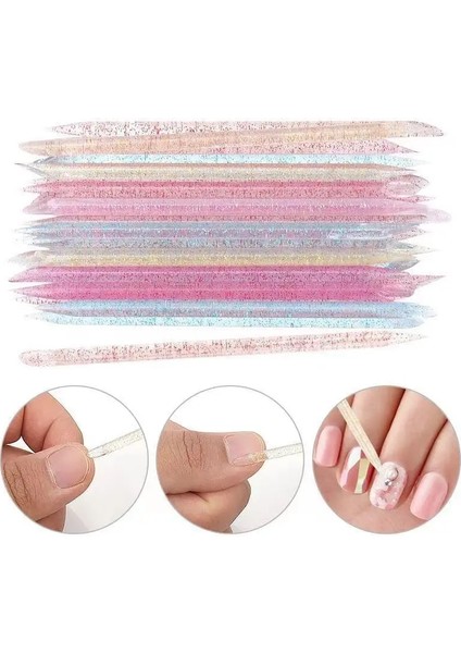 TR041-5 50/paket Profesyonel Tırnak Süsleyen Aracı 9.5x0.4 cm Çift Başlı Boncuk Taşlar Çiviler Seçici Tırnak Eti Itici Toplama Noktası Matkap 7 Renk (Yurt Dışından) modelleri