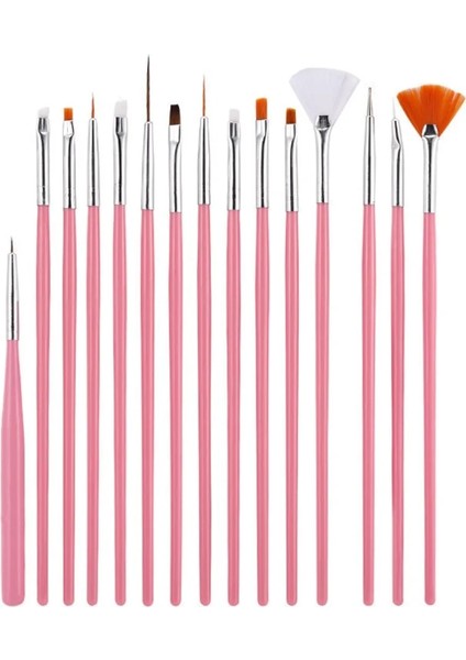 Gri 15 Adet Çivi Resim Fırçası Kalem 3D Ipuçları Desen Fototerapi Akrilik Uv Jel Uzatma Oluşturucu Kaplama Boyama Kalem Dıy Manikür Araçları (Yurt Dışından) fiyatları