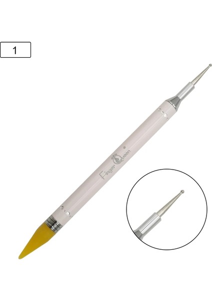 B066 Tırnak Noktası Matkap Mum Boya Akrilik Çift Noktalı Matkap Aracı Emme Noktası Çiçek Kalem Mum Boya Seti Elmas Nokta Matkap Tırnak Kalemi (Yurt Dışından) fiyatları