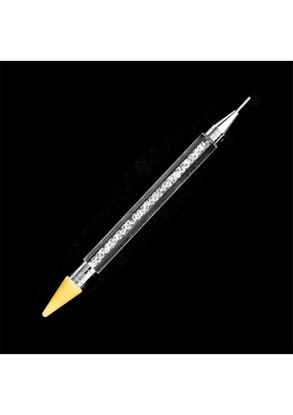 Rastgele Renk 14.5mm Çift Taraflı Balmumu Tırnak Süsleyen Kalem Ss-Rhinestones Seçici Rastgele Renk Elmas Dolgu Kolu Nailart Yapışkan Balmumu Kalem Araçları TB16 (Yurt Dışından)