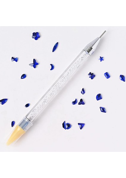 Rastgele Renk 14.5mm Çift Taraflı Balmumu Tırnak Süsleyen Kalem Ss-Rhinestones Seçici Rastgele Renk Elmas Dolgu Kolu Nailart Yapışkan Balmumu Kalem Araçları TB16 (Yurt Dışından) fırsatları