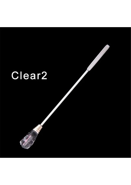 Koyu Gri 1 Adet Nail Art Karıştırma Çubuğu Araçları Akrilik Toz Sıvı Uv Jel Kaşık Spatula Pin Süsleyen Kalem Tırnak Tutkal Tırnak Manikür Aracı (Yurt Dışından)