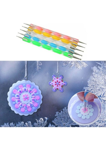 25 Adet Yeni Stil 25 Pcs Mandala Boyama Süsleyen Araçları Süsleyen Çubuklar ile Topu Stylus Kalem Stencil Boya Tepsisi Fırçalar Tırnak Kaya Kumaş Duvar Sanatı (Yurt Dışından) indirimleri