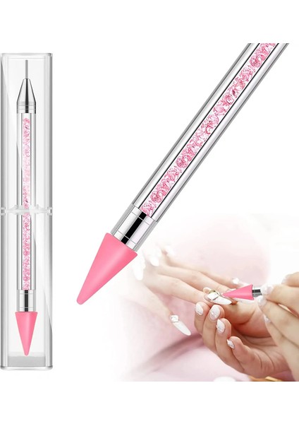 1 Adet Tırnak Taklidi Seçici Süsleyen Kalem, Rhinestones Için Balmumu Kalem, Çift Uçlu Yapay Elmas Taşlar Kristaller Çıtçıt Seçici Balmumu Kalem (Yurt Dışından) fiyatları