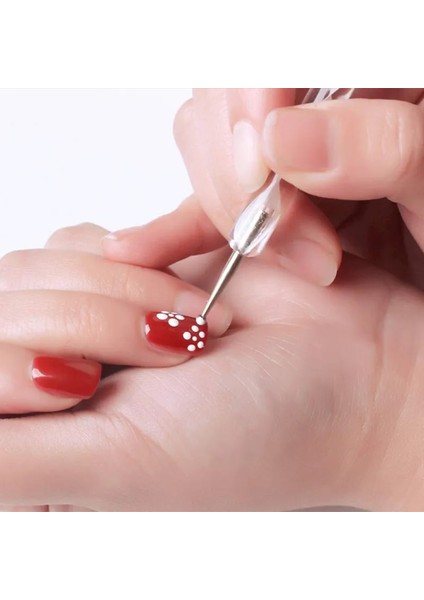 Set Başına 5 Adet 5 Adet 2 Yollu Nail Art Süsleyen Kalemler Boyama Çizim Ipuçları Taklidi Seçici Glitter Kalem Jel Lehçe Çiviler Nokta Fırça Manikür Seti (Yurt Dışından) fırsatları