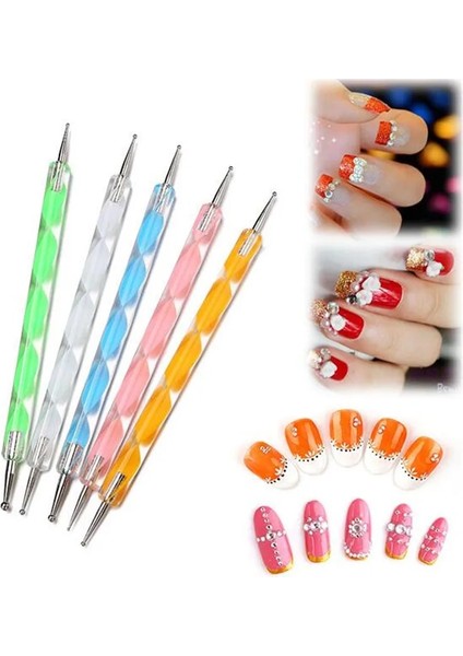 2 Adet Profesyonel Siyah Düz/kavisli Akrilik Cımbız Nail Art Rhinestones Payet Dekorasyon Seçim Seçim Aracı Dıy Klip Makyaj (Yurt Dışından)