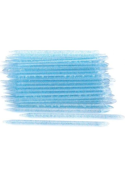 Mavi 50 Adet Tırnak Süsleyen Kalemler Parlak Dıy Ölü Cilt Itme Tırnak Noktası Kalemler Çift Kafa Manikür Temizleme Tırnak Sanat Kalemler Tırnak Salonu Için (Yurt Dışından)