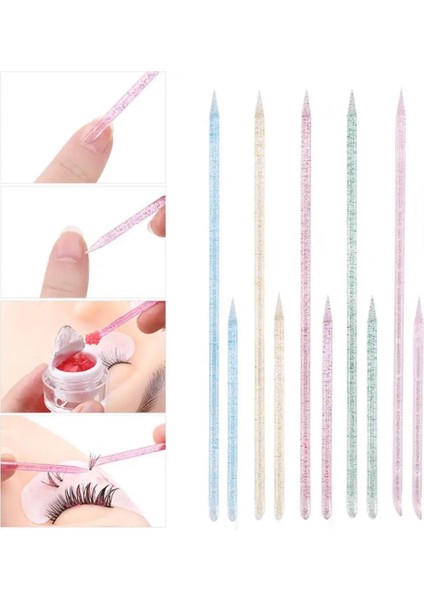 Mavi 50 Adet Tırnak Süsleyen Kalemler Parlak Dıy Ölü Cilt Itme Tırnak Noktası Kalemler Çift Kafa Manikür Temizleme Tırnak Sanat Kalemler Tırnak Salonu Için (Yurt Dışından) modelleri