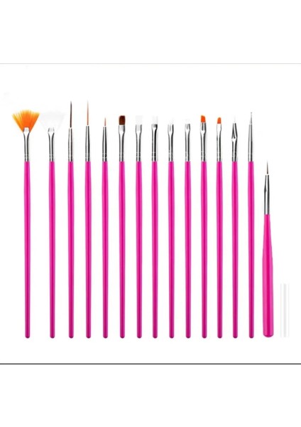 Siyah 15 Adet Çivi Resim Fırçası Kalem 3D Ipuçları Desen Fototerapi Akrilik Uv Jel Uzatma Oluşturucu Kaplama Boyama Kalem Dıy Manikür Araçları (Yurt Dışından) indirimleri