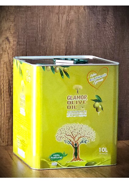 Glamor Zeytinyağı 10 Lt. Teneke %100 Doğal Hatay'ın Yöresel Ürünleri