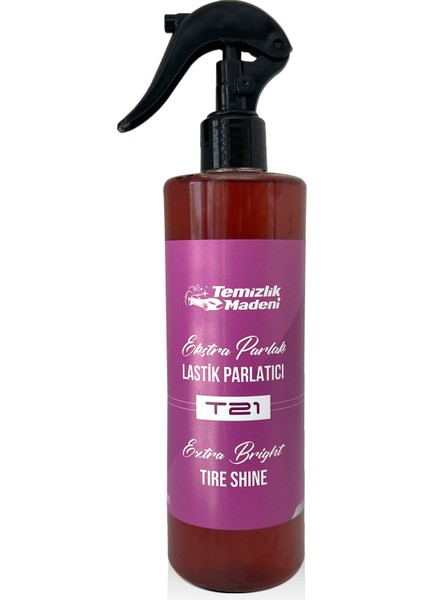 Ekstra Parlak Lastik Parlatıcı T21 - 400 ml