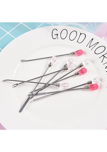 Çok 1 Adet Tırnak Karıştırma Iğnesi Süsleyen Araçları Alınan Rhinestones/karıştırma Jel Tozu Sıvı Manikür Tırnak Malzemeleri 3 Renk (Yurt Dışından) fırsatları