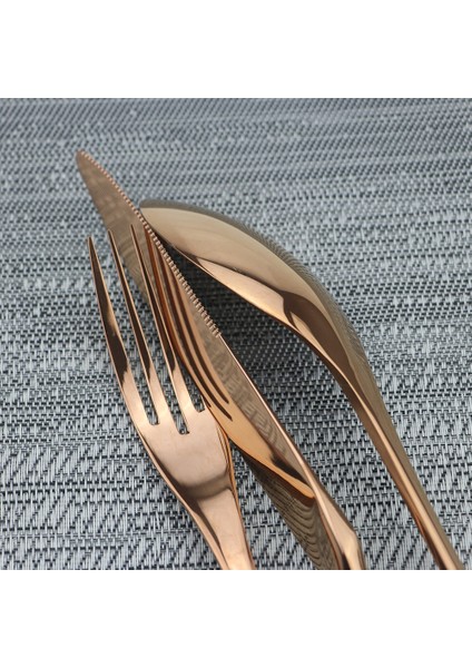 Altın 4 Adet/takım Gül Yemek Takımı Seti Paslanmaz Çelik Çatal Bıçak Kaşık Seti Sofra Bıçağı Çatal Çay Kaşığı Sofra Seti Ev Mutfak Gümüş Seti (Yurt Dışından) indirimleri