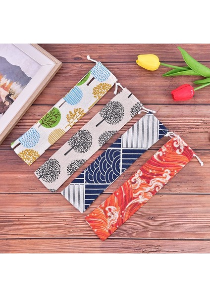 Stil 1 1 Adet Ipli Çanta Taşınabilir Sofra Çantası Pamuk Keten Kaşık Çubuklarını Depolama Çatal Bıçak Takımı Seyahat Yemek Takımı Aksesuarları (Yurt Dışından) indirimleri