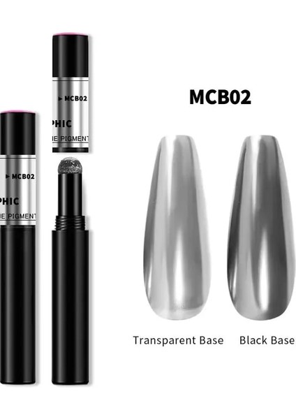 Mcb-02 1 Adet 18 Renk Neon Aurora Katı Toz Hava Yastığı Sihirli Kalem Nail Art Lazer Sihirli Ayna Etkisi Phantom Çivi Kalem Manikür Aracı (Yurt Dışından)