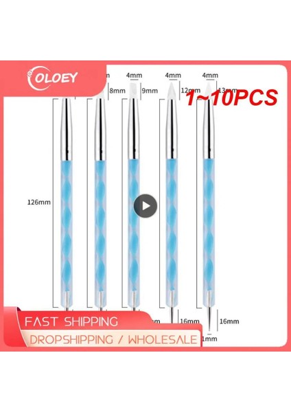 Mix A 2 Adet 1 ~ 10 Adet Çift Kafa Nail Art Süsleyen Kalemler Tırnak Matkap Noktası Tırnak Araçları Nokta Vida Çubuk Boyama Araçları Tırnak Noktası Matkap Kalem (Yurt Dışından) fırsatları