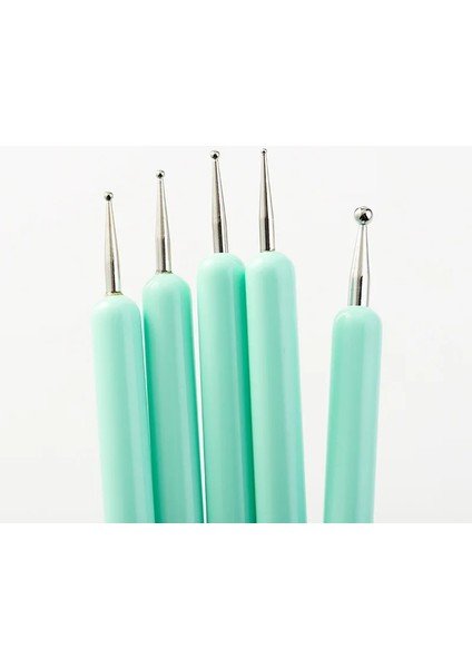 Mavi 5 Adet Set Uv Jel Boyama Tırnak Sanat Süsleyen Kalem Akrilik Saplı Taklidi Ahşap 2 Yollu Fırça Salon Dekorasyon Manikür Araçları Kiti (Yurt Dışından) fırsatları