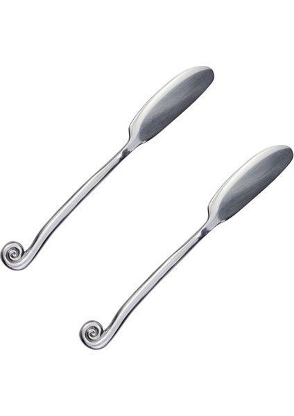 Tereyağı Bıçağı 2 Adet Sıcak Yaratıcı Tasarım Salyangoz Şekli Kolu Yemek Takımı Seti Dövme Zanaat Paslanmaz Çelik Ayna Cilası Ünlü Çatal Bıçak Takımı Mutfak Için (Yurt Dışından)