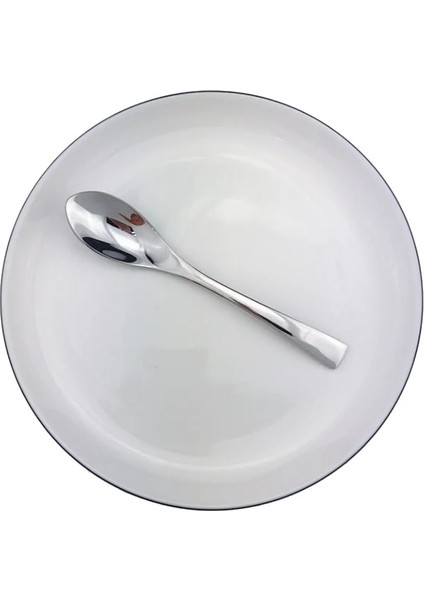 Çay Kaşığı Çay Kaşığı Çatal Gümüş Yaratıcı Yemek Takımı Ayna Lüks Gümüş Çatal 304 Paslanmaz Çelik Yemek Takımı Seti Biftek Bıçağı Çatallar (Yurt Dışından)
