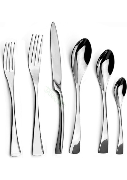 Çay Kaşığı Çay Kaşığı Çatal Gümüş Yaratıcı Yemek Takımı Ayna Lüks Gümüş Çatal 304 Paslanmaz Çelik Yemek Takımı Seti Biftek Bıçağı Çatallar (Yurt Dışından) modelleri