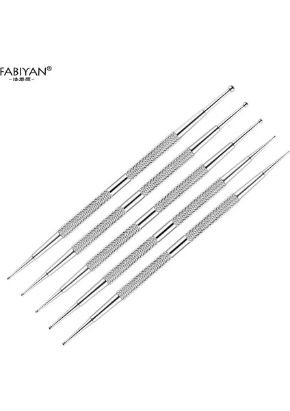 5 Adet 5 Adet Nail Art Süsleyen Kalem Çift Uçlu Paslanmaz Çelik Tasarım Boyama Toplama Nokta Rhinestones Kristal Taşlar Akrilik Manikür Araçları (Yurt Dışından) indirimleri