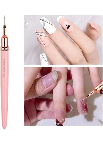25MM Nail Art Kalem Çizim Kalem Profesyonel Manikür Aksesuarları Pembe Son Derece Ince Tırnak Kalemi Resim Sergisi Tırnak Sanat Araçları Tırnak Kalemi (Yurt Dışından) fırsatları