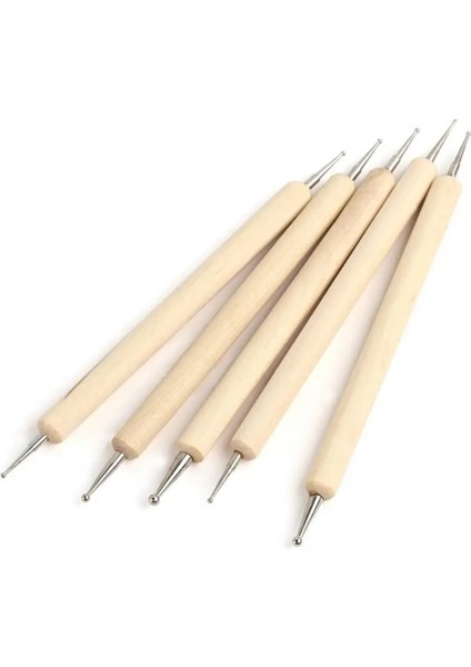 5 Adet 5 Adet/takım Pro 2 Yollu Ahşap Nail Art Süsleyen Nokta Kalem Boyama Dıy Manikür Araçları (Yurt Dışından) fırsatları