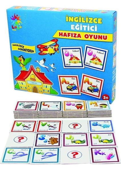 Puzzle LC024 Eğitici Hafıza Oyunu Ingilizce Nesneler