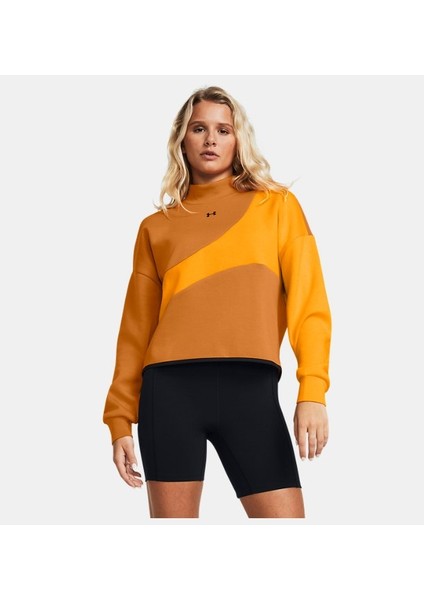 Kadın UA Unstoppable Fleece Crop Bisiklet Yaka 1379845-802