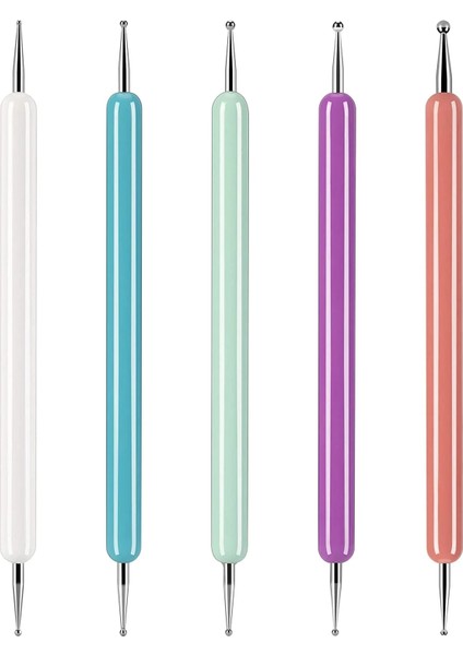 Pembe Beyaz 5 Adet Desen Izleme Stylus Topu Kabartma Stylus Transfer Kağıdı Izleme Araçları Çizim Sanat Süsleyen Araçları Tırnak Sanat (Yurt Dışından) fiyatları