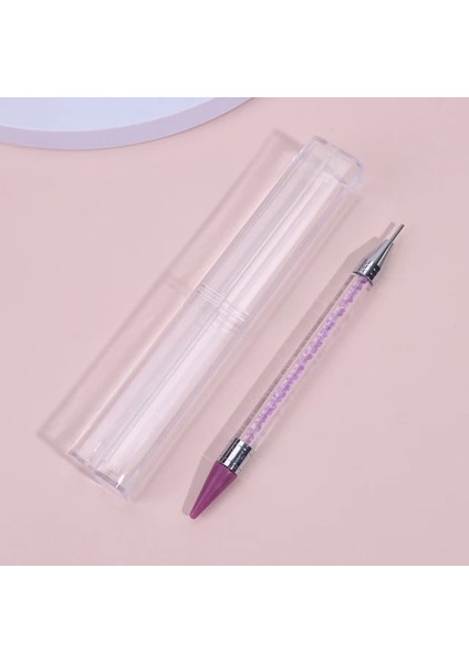 Mor 1 Adet Kristal Kalem Toplama Rhinestones Taşlar Yapışkan Balmumu Kalem Dıy Araçları Tırnak Sanat Için Kumaş Elmas Seçici Boyama (Yurt Dışından)