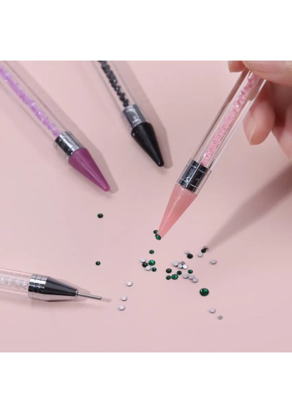 Mor 1 Adet Kristal Kalem Toplama Rhinestones Taşlar Yapışkan Balmumu Kalem Dıy Araçları Tırnak Sanat Için Kumaş Elmas Seçici Boyama (Yurt Dışından) indirimleri