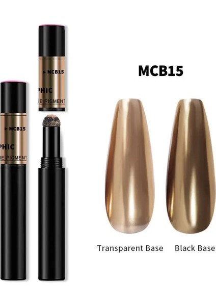 Mcb-15 1 Adet 18 Renk Neon Aurora Katı Toz Hava Yastığı Sihirli Kalem Nail Art Lazer Sihirli Ayna Etkisi Phantom Çivi Kalem Manikür Aracı (Yurt Dışından)