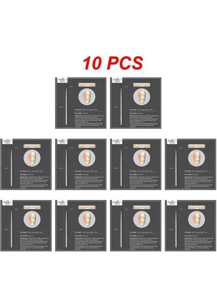Beraberlik Kalemi 10 Adet 2 ~ 20 Adet Diy Tırnak Geliştirme Kolay Dökülmeyen Saç Çok Rol Fototerapi Halo Boya Kademeli Cetvel Kalemi Degrade Halo Fırça (Yurt Dışından)
