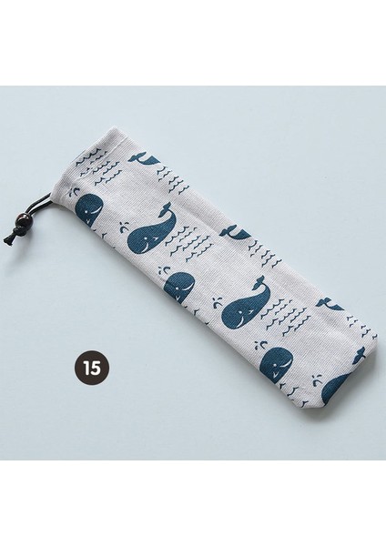 15 Taşınabilir Çatal Çanta Bez Keten Sofra Bambu Çubuklarını Bıçak Çatal Kaşık Konteyner Japonya Tarzı Yemek Takımı Çantası Seyahat Için (Yurt Dışından)