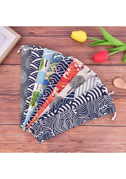 Stil 10 1 Adet Ipli Çanta Taşınabilir Sofra Çantası Pamuk Keten Kaşık Çubuklarını Depolama Çatal Bıçak Takımı Seyahat Yemek Takımı Aksesuarları (Yurt Dışından) fiyatları