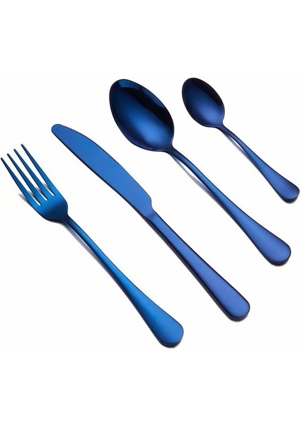 Gümüş 1 Takım Spklifey Çatal Paslanmaz Çelik Çatal Çatal Kaşık Bıçak Seti Sofra Yemek Takımı Set Bıçak Çatal Kaşık Düğün Gümüş Set (Yurt Dışından)