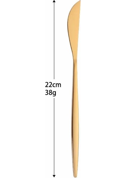 Chopstick 23 cm Ayna Altın Paslanmaz Çelik Çatal Seti Çocuk Çatal Bıçak Çorba Tatlı Buz Kaşığı Komple Akşam Yemeği Yemek Takımı Seti Chopsticks (Yurt Dışından) indirimleri