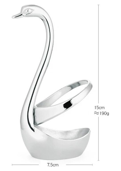 Kuğu Zarif Kuğu Paslanmaz Çelik Karikatür Çocuklar Meyve Çatalları Noel Çocuk Kahve Kaşığı Tatlı Parti Çatal Setleri Öğle Yemeği Akşam Yemeği (Yurt Dışından)