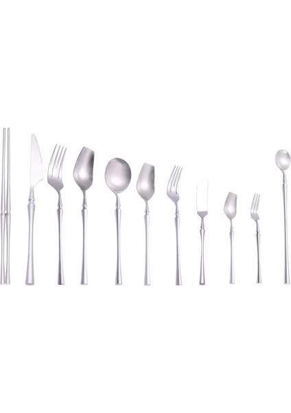 Madde Çay Kaşığı Paslanmaz Çelik Çatal Bıçak Kaşık Seti 18/10 Gümüş Kaşık Çatal Bıçak Komple Sofra Yemek Takımı Seti Çubuklarını Bulaşık Makinesinde Yıkanabilir (Yurt Dışından) fiyatları