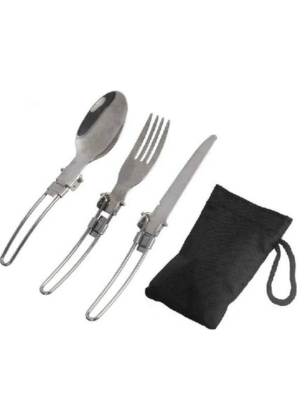 Beyaz Tencere Sırt Çantası Spork Çatal Paslanmaz Çelik Katlanır Bıçak Gereçler Kaşık Seti Combo Piknik Kamp Çatal Bıçak Takımı Sofra Sofra Takımı (Yurt Dışından)