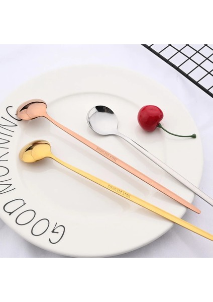 6 Adet Mavi Altın 6 Adet Kahve Karıştırma Kaşığı Çatal Bıçak Kaşık Seti Suyu Altın Çay Kaşığı Yemek Takımı Dondurma Uzun Saplı Kepçe Sofra Mutfak Aletleri (Yurt Dışından) indirimleri