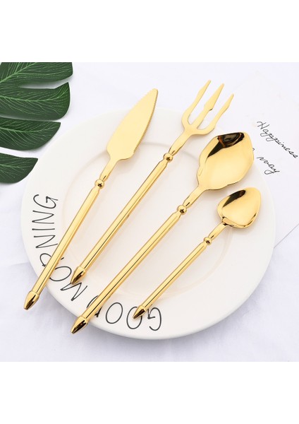 Gümüş Çay Kaşığı Siyah 304 Paslanmaz Çelik Ayna Yemek Takımı Çatal Seti Aquaman Trident Çatal Batı Biftek Bıçağı Kaşık Sofra Takımı Seti Sofra Seti (Yurt Dışından)