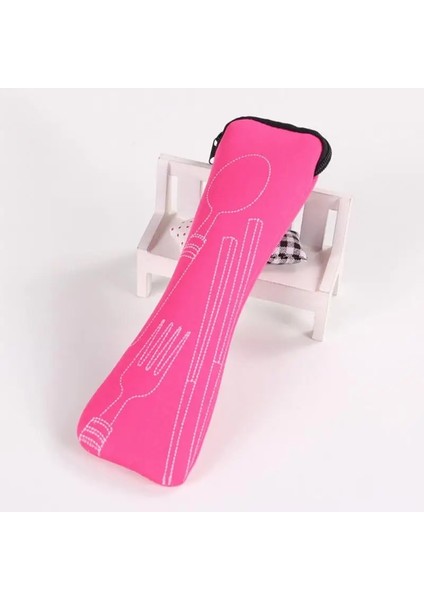 Mor Sofra Kutusu Taşınabilir Kapak Çevirin Tipi Çatal Bıçak Takımı Çantası Mutfak Öğrencileri Ev Eşyaları Yemek Takımı Çanta Yemek Takımı Dropshipping (Yurt Dışından) fırsatları