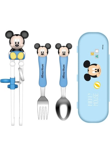 2 Pcs5 1 Takım Disney Mickey Mouse Serisi Çocuk Eğitim Çubuklarını Kaşık Çatal Çatal Minnie Mickey Çocuk Çatal Bıçak Kaşık Seti (Yurt Dışından) fiyatları