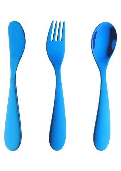1 Takım 3 Adet Paslanmaz Çelik Çocuk Çatal Bıçak Takımı Sevimli Kaşık Çatal Bıçak Seti Çocuk Yemekleri Bebek Besleme Güvenli Eğitim Sofra Takımı Sofra Seti (Yurt Dışından)