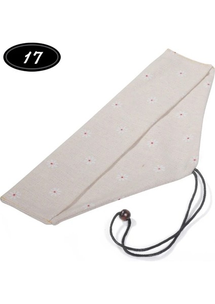 17 Yeniden Kullanılabilir Içme Samanı Chopstick Sofra Çatal Bıçak Takımı Çantası Büzgülü Çanta Çatal Bıçak Takımı Çantası Yemek Takımı Için Saman Kaşık Çatal Saman Çantası (Yurt Dışından)